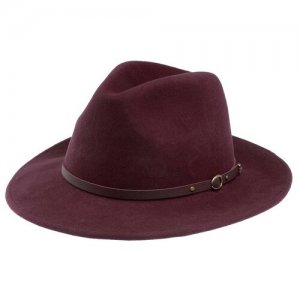 Шляпа, размер 61, бордовый Christys