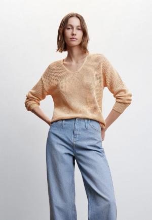 Пуловер Mango LIARTE. Цвет: бежевый