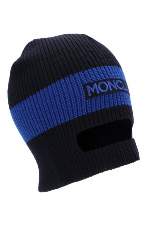 Шерстяная шапка Moncler Enfant. Цвет: синий