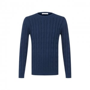 Хлопковый свитер Daniele Fiesoli. Цвет: синий