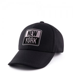 Женская бейсболка кепка NEW YORK. Черная. GRAFSI. Цвет: черный/серый