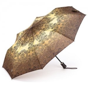 Зонт , бежевый, коричневый Airton. Цвет: коричневый/бежевый