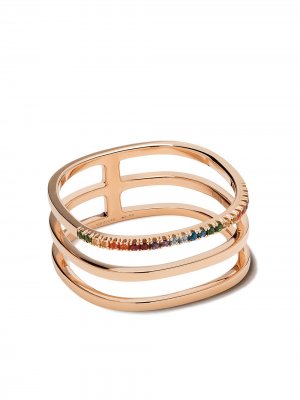 Золотое кольцо Charlie с сапфирами Vanrycke. Цвет: 18kt розовый sapphires