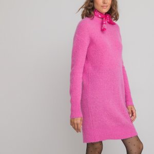 Платье-пуловер LaRedoute. Цвет: розовый