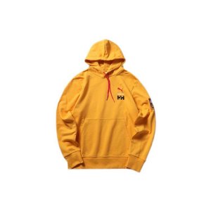 X Helly Hansen Hooded Pullover Sweatshirt Men Tops Orange 597149-89 Puma