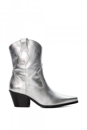 Кожаные ботинки в стиле вестерн 'Pardner 2' , серебро Dune London