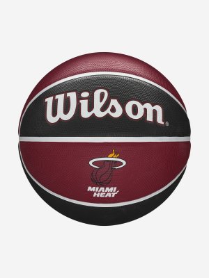 Мяч баскетбольный NBA Team Tribute Mia Heat, Красный Wilson. Цвет: красный