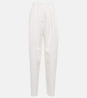 Зауженные брюки из шелка и шерсти MAGDA BUTRYM, белый Butrym