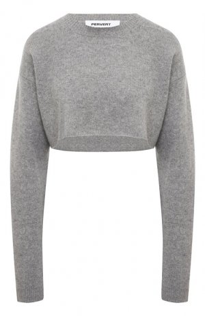 Кашемировый пуловер Pervert. Цвет: серый