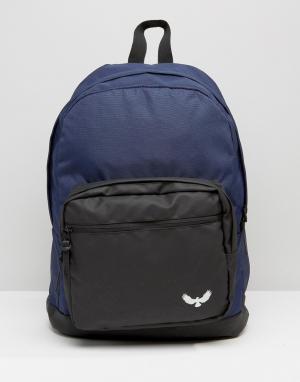 Рюкзак с карманом спереди Bravesoul Brave Soul. Цвет: темно-синий