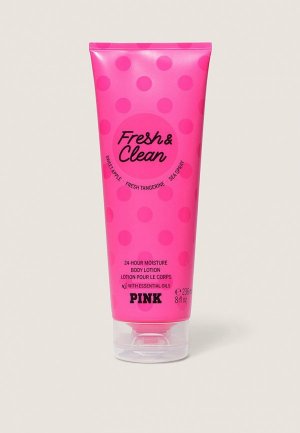 Молочко для тела Victorias Secret Victoria's увлажняющее `Fresh & Clean` серии PINK, 236 г. Цвет: прозрачный