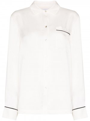Пижамная рубашка London Asceno. Цвет: белый