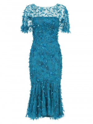 Коктейльное платье Sloane Petal из тюля THEIA