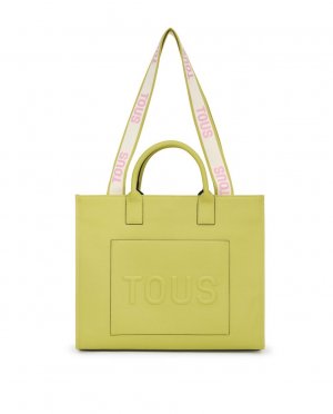 Большая сумка-тоут La Rue Amaya салатового цвета , зеленый Tous