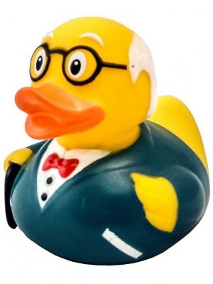 Уточка дедушка Funny ducks. Цвет: желтый
