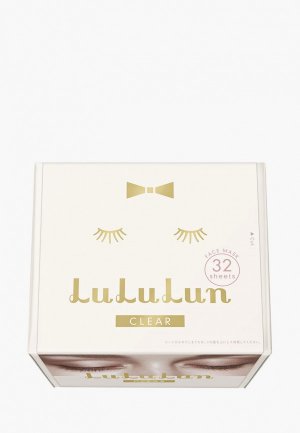 Набор масок для лица LuLuLun увлажнение и улучшение цвета FACE MASK CLEAR WHITE 32 шт.. Цвет: прозрачный