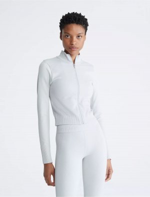 Толстовка Performance Seamless Mock Neck, светло-серый Calvin Klein