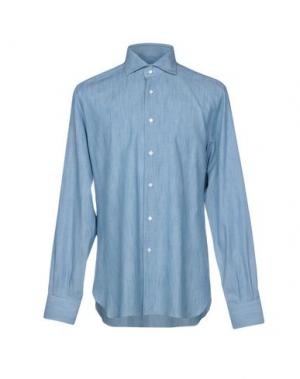 Джинсовая рубашка MATTABISCH. Цвет: синий