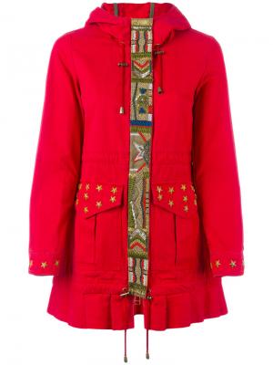 Куртка с капюшоном Belle Alessandra Chamonix. Цвет: красный