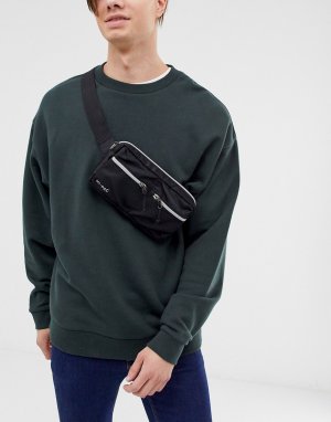 Черная сумка на пояс в стиле милитари , 1,7 л-Черный Mi-Pac
