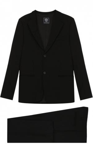 Шерстяной костюм из пиджака с брюками Dal Lago. Цвет: чёрный