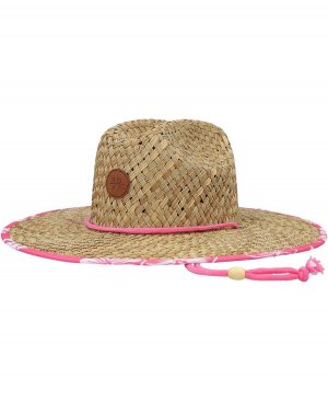 Женская соломенная шляпа спасателя из натуральной пины с принтом My Colada Roxy