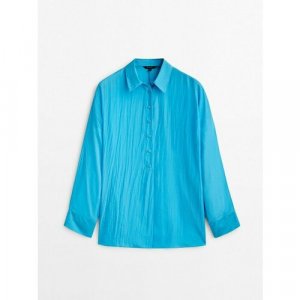 Рубашка , размер 42, зеленый Massimo Dutti. Цвет: зеленый