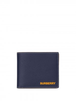 Бумажник с логотипом Burberry. Цвет: синий
