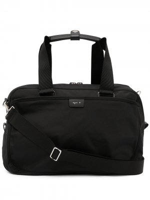 Маленькая дорожная сумка с логотипом agnès b.. Цвет: черный