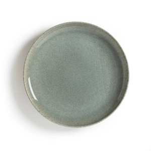 Комплект из 6 мелких тарелок LaRedoute. Цвет: зеленый