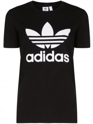 Футболка Originals с логотипом Trefoil adidas. Цвет: черный