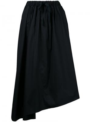 Асимметричная юбка Astraet. Цвет: чёрный