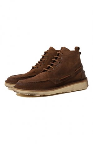Замшевые ботинки Dondup. Цвет: коричневый
