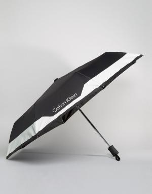 Зонт Calvin Klein. Цвет: черный