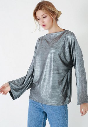 Блуза Lussotico. Цвет: серебряный