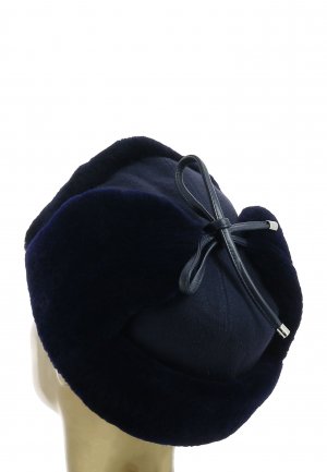 Кашемировая шапка STEFANO RICCI. Цвет: синий