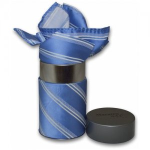 Подарочный набор , галстук с платком 16A Maestro. Цвет: голубой