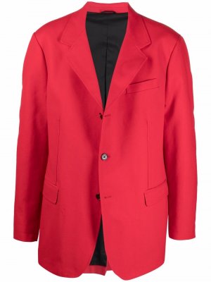 Однобортный пиджак Raf Simons. Цвет: красный