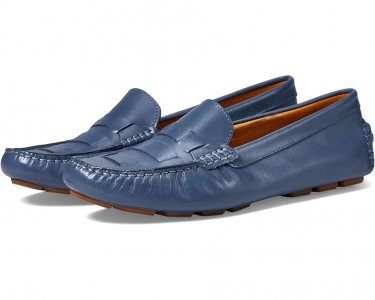 Лоферы Bayview Woven, цвет Blue Stone Leather Rockport