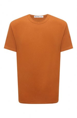 Хлопковая футболка James Perse. Цвет: оранжевый