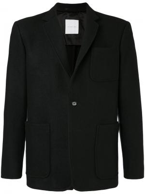 Классический пиджак Estnation. Цвет: чёрный