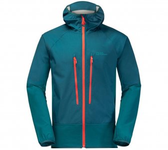 Alpspitze Hoody M — мужская зимняя куртка Softshell синяя 1307371-4133 ОРИГИНАЛ Jack Wolfskin