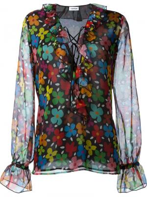 Блузка с цветочным принтом Au Jour Le. Цвет: многоцветный