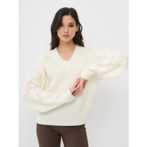 Пуловер , размер 48, белый VAY. Цвет: белый