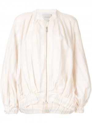 Куртка-бомбер Madox с полосками Lee Mathews. Цвет: нейтральные цвета
