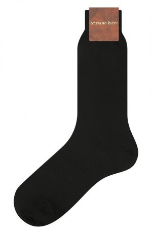 Шерстяные носки Stefano Ricci. Цвет: чёрный