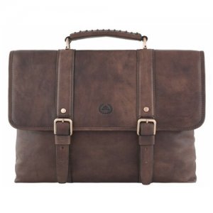 Мужской кожаный портфель 743271/2 коричневый Tony Perotti