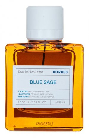 Туалетная вода Blue Sage (50ml) Korres. Цвет: бесцветный