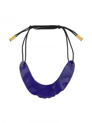 Ожерелье с подвеской Marni. Цвет: фиолетовый