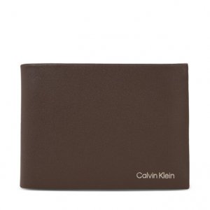 Кошелек CkConcise Trifold, коричневый Calvin Klein